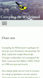 Mobile Screenshot of campingdewielewaal.nl